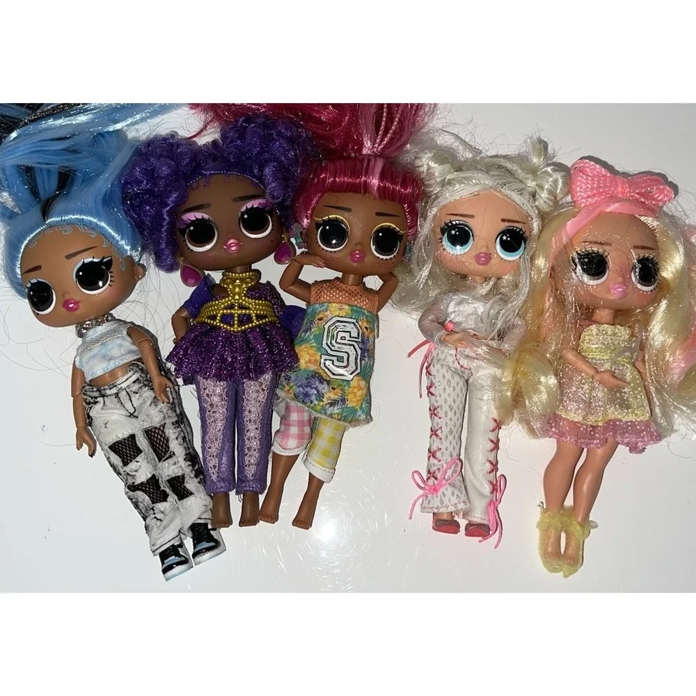 (15/b53)OMG LOL Surprise Dolls Lot Of 5 Dolls as seen in Pics